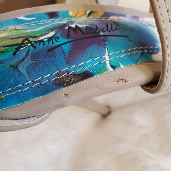 NWT Anne Michelle Beige Strappy Heels - Picture 9 of 12